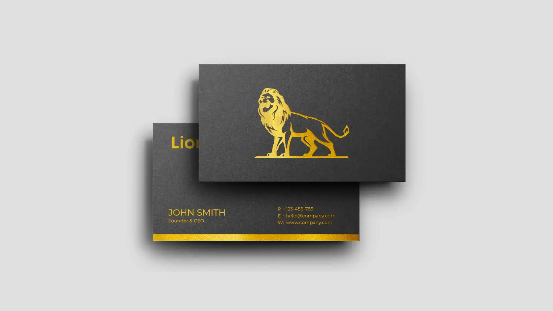Gold Foil Business Cards
