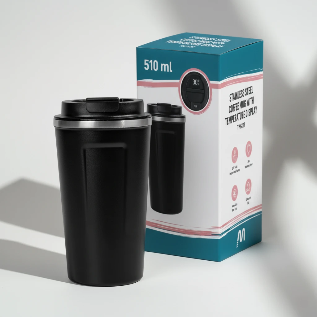 Stainless Steel Tumbler With Digital Temperature