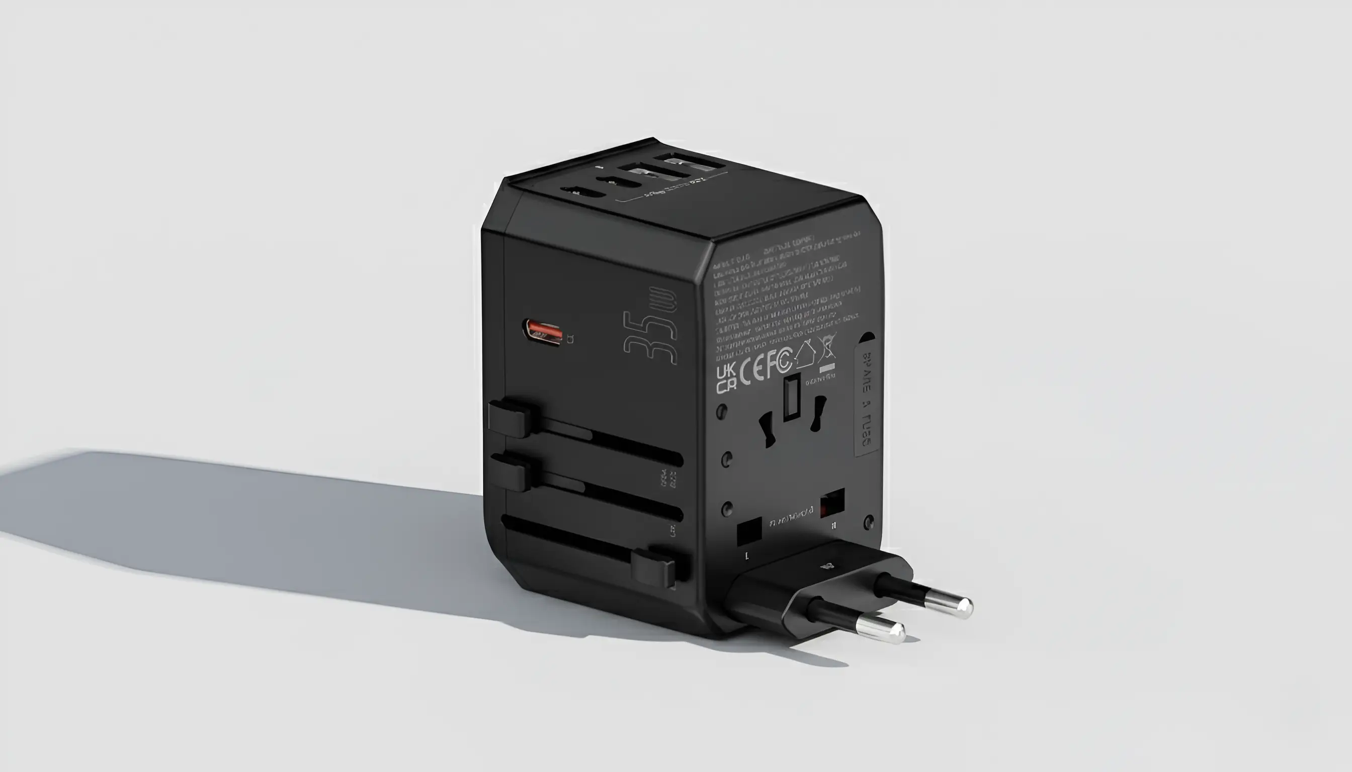Lightup Logo Travel Adapter