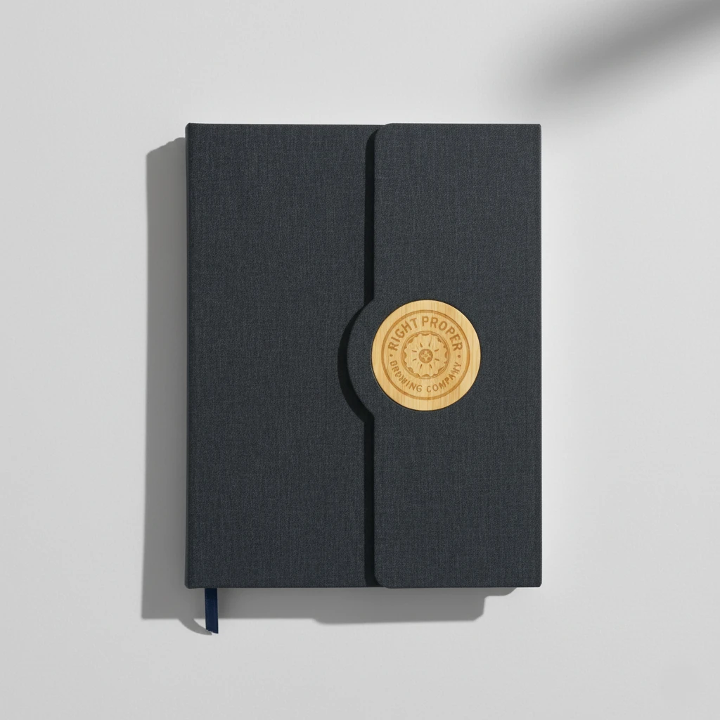 Notebooks with Bamboo & Magnetic Closure