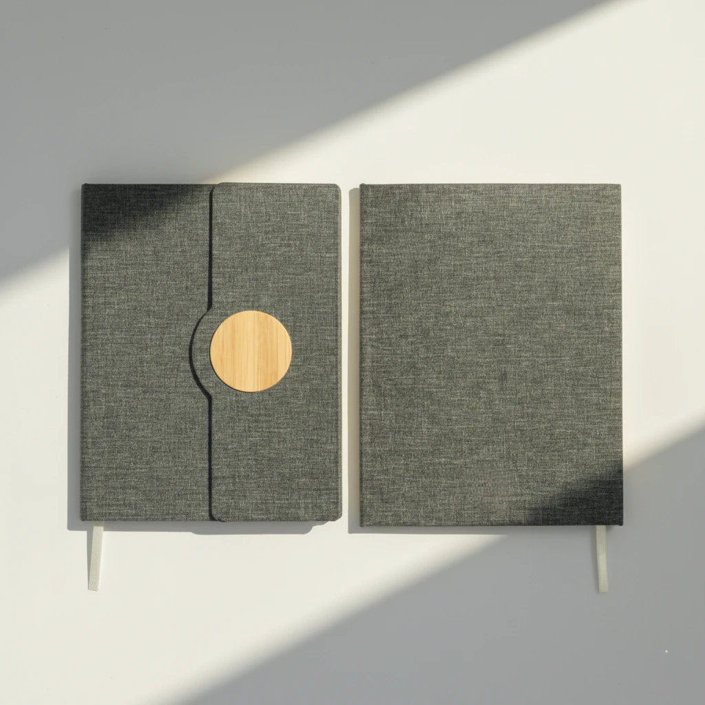 Notebooks with Bamboo & Magnetic Closure