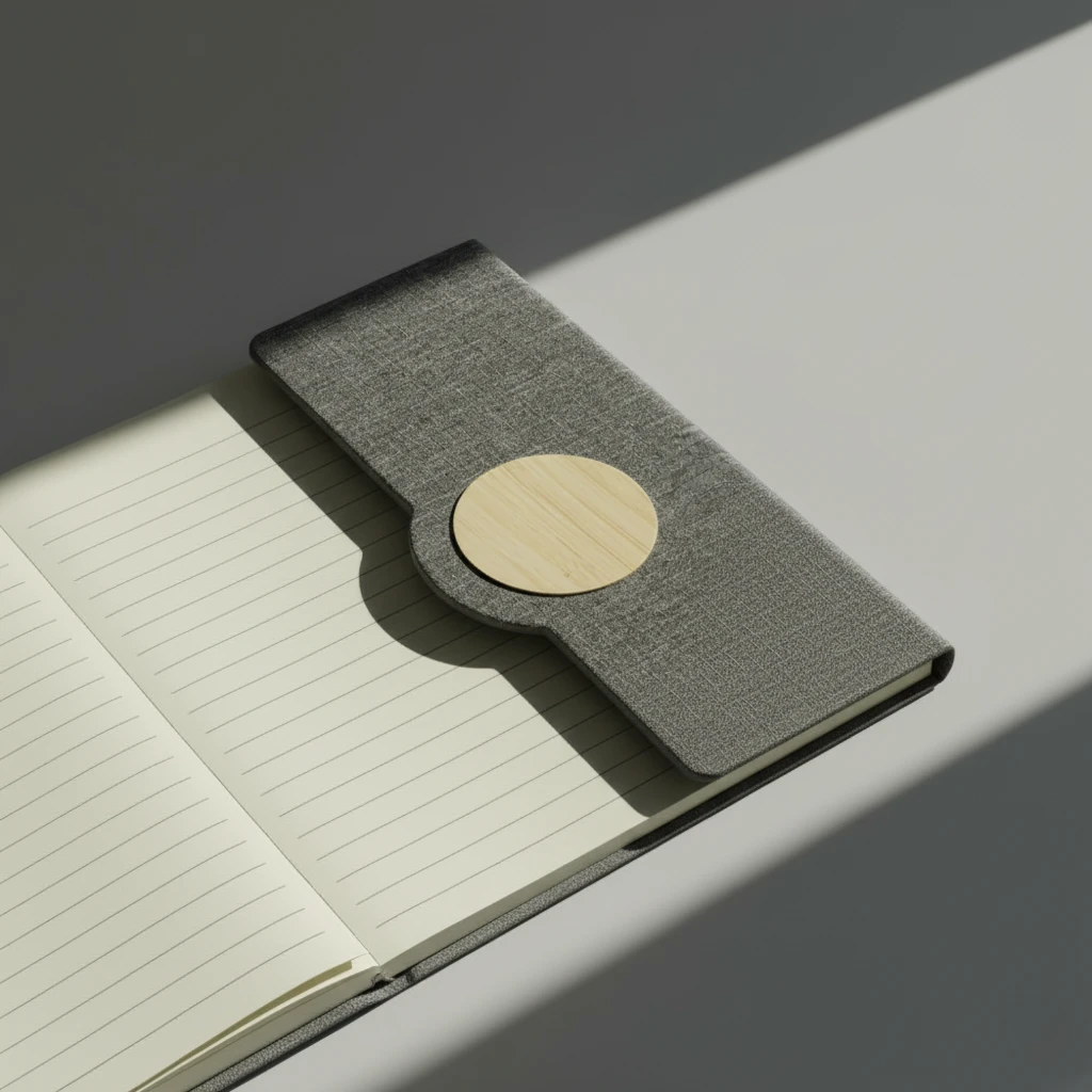 Notebooks with Bamboo & Magnetic Closure