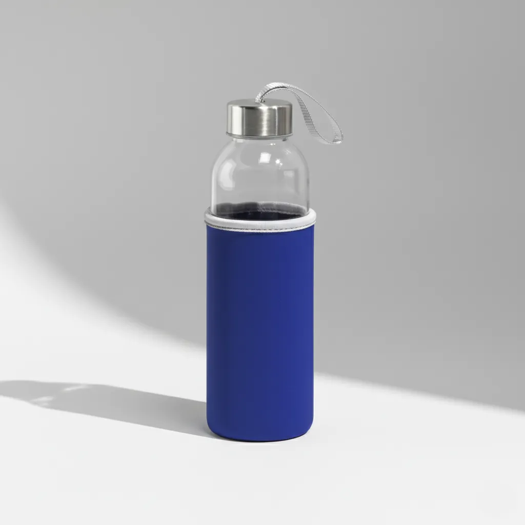 Promotional Glass bottle with sleeve