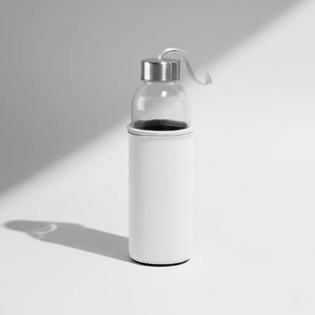 Promotional Glass bottle with sleeve