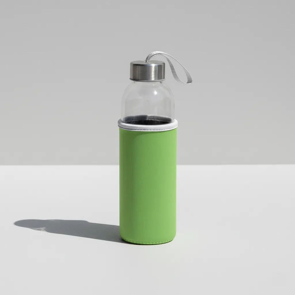 Promotional Glass bottle with sleeve