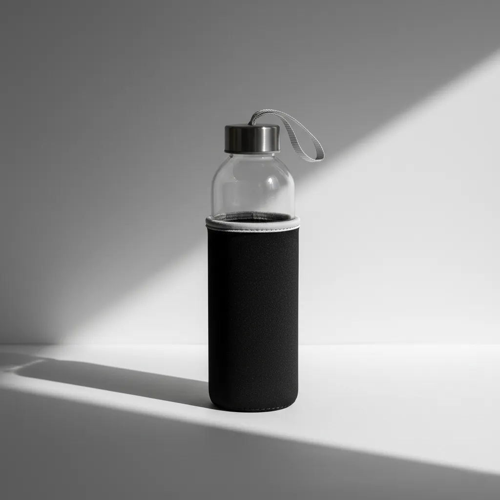 Promotional Glass bottle with sleeve