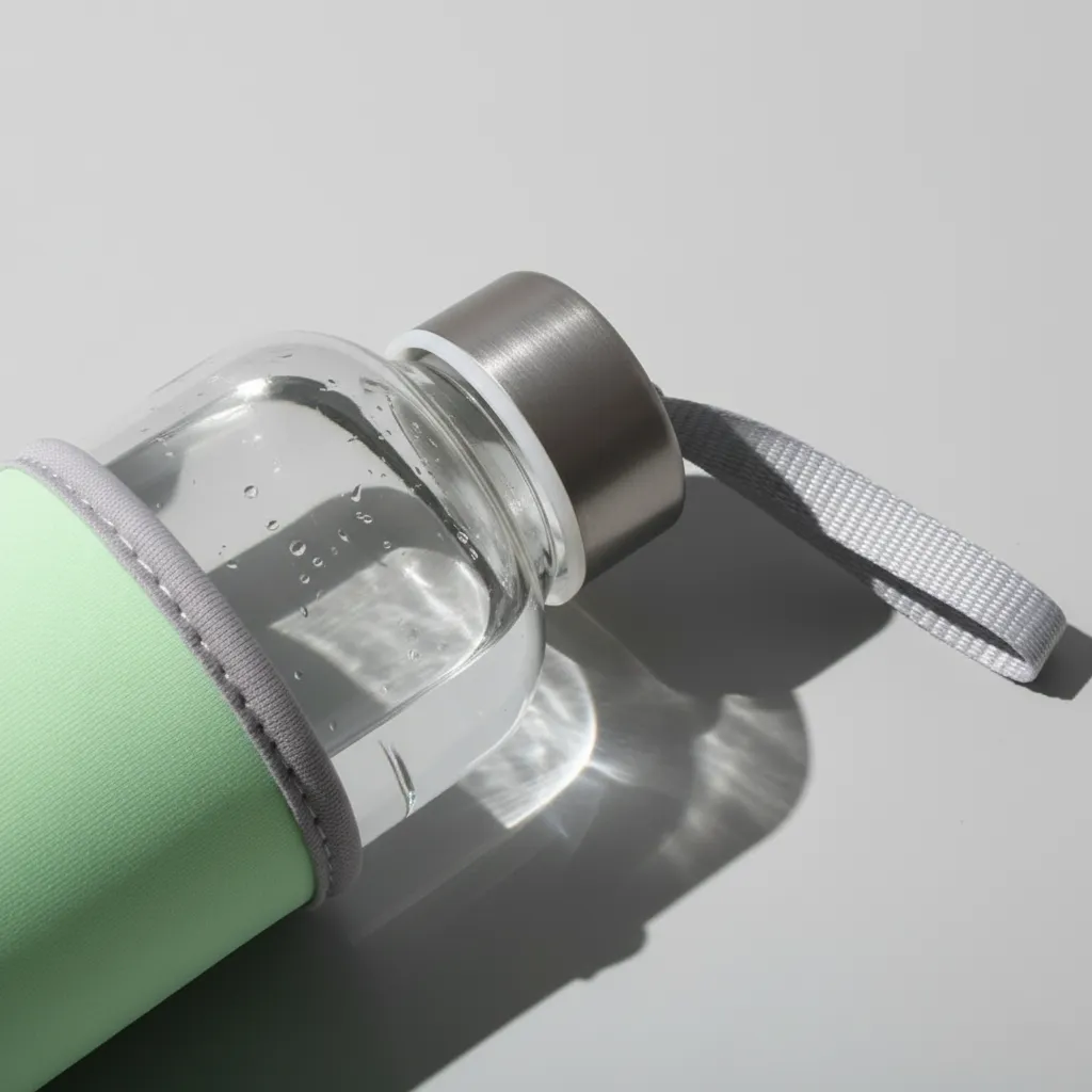 Promotional Glass bottle with sleeve