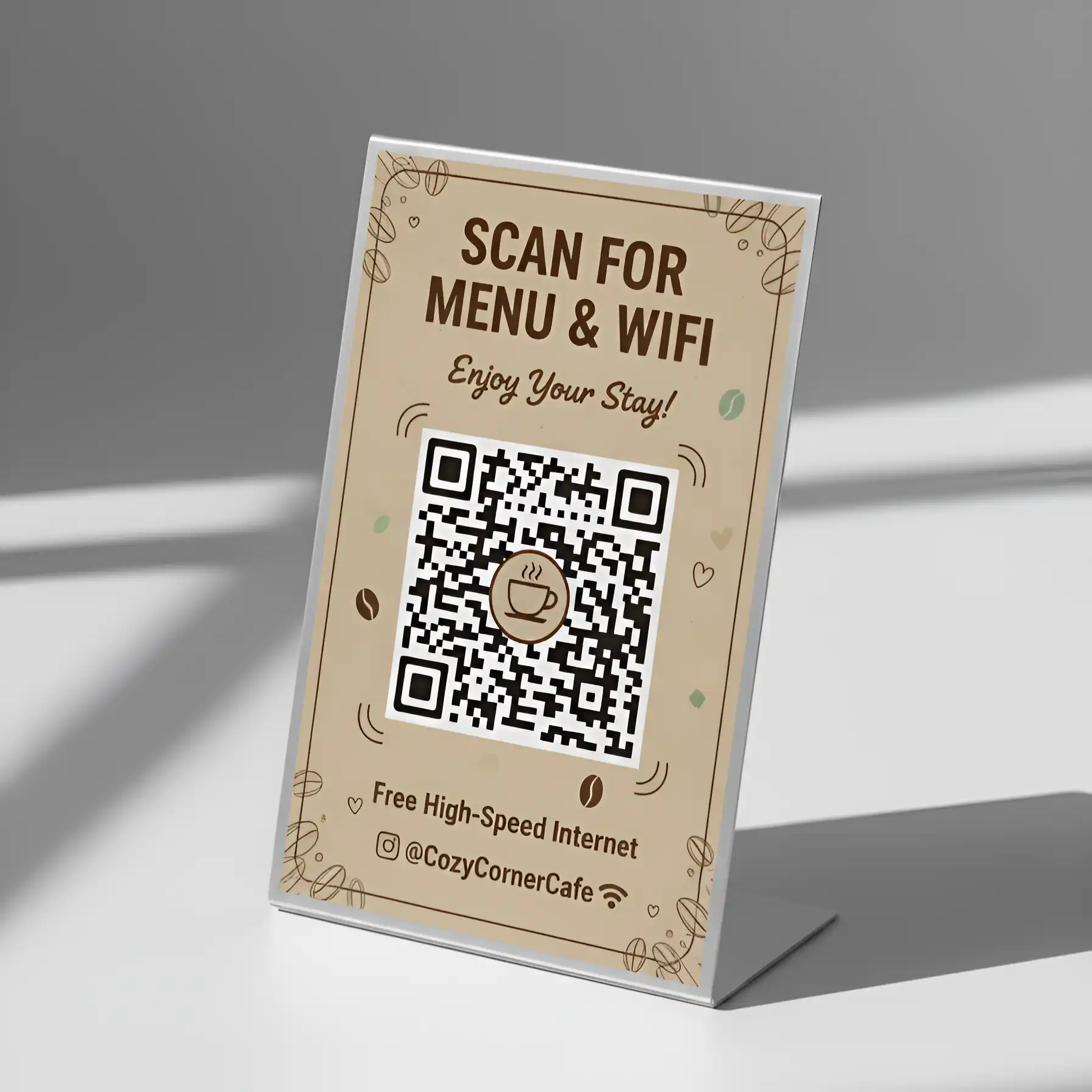 Acrylic QR stand