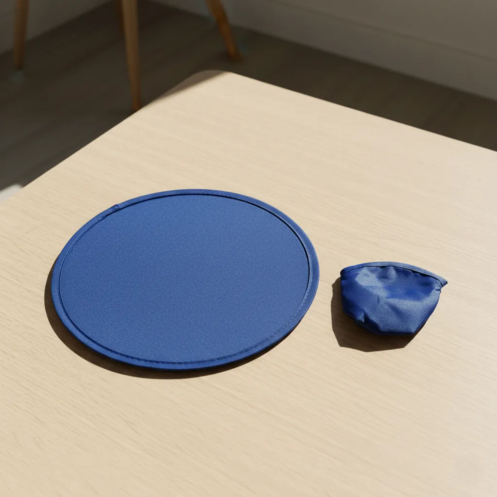 Recycled foldable Frisbee
