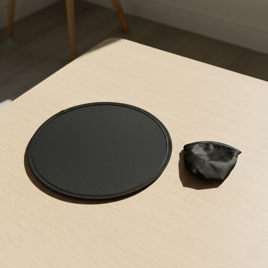 Recycled foldable Frisbee