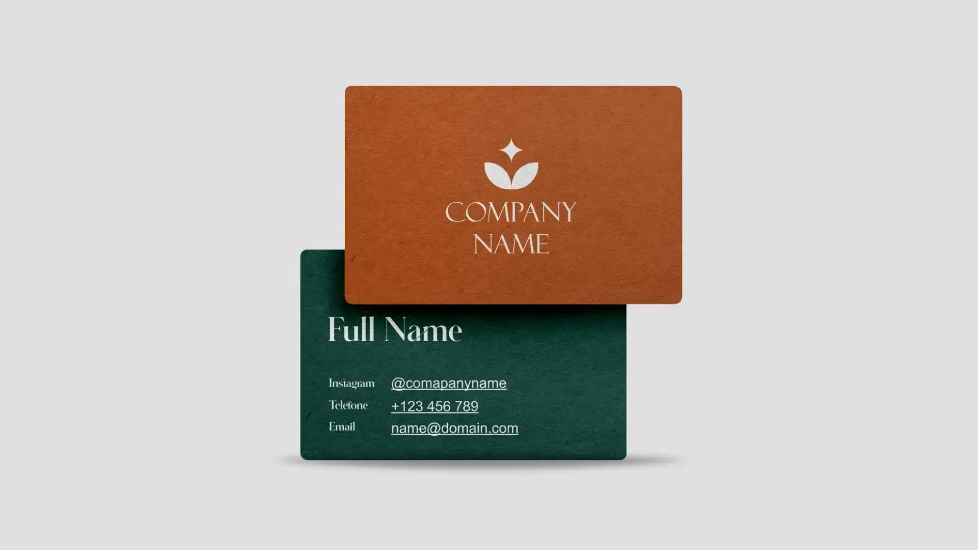 Recycle Paper Business Card : Digital print