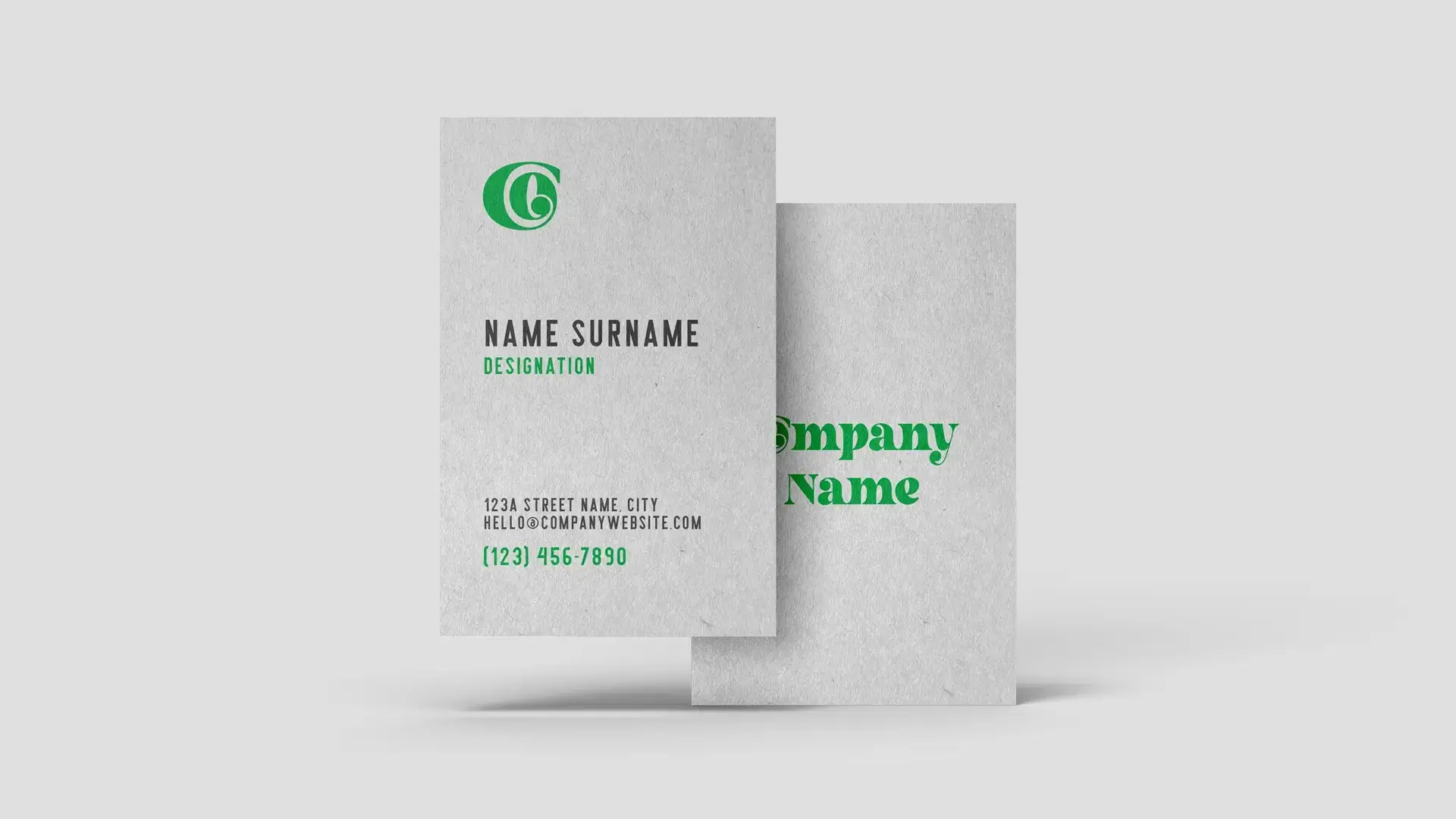 Recycle Paper Business Card : Digital print