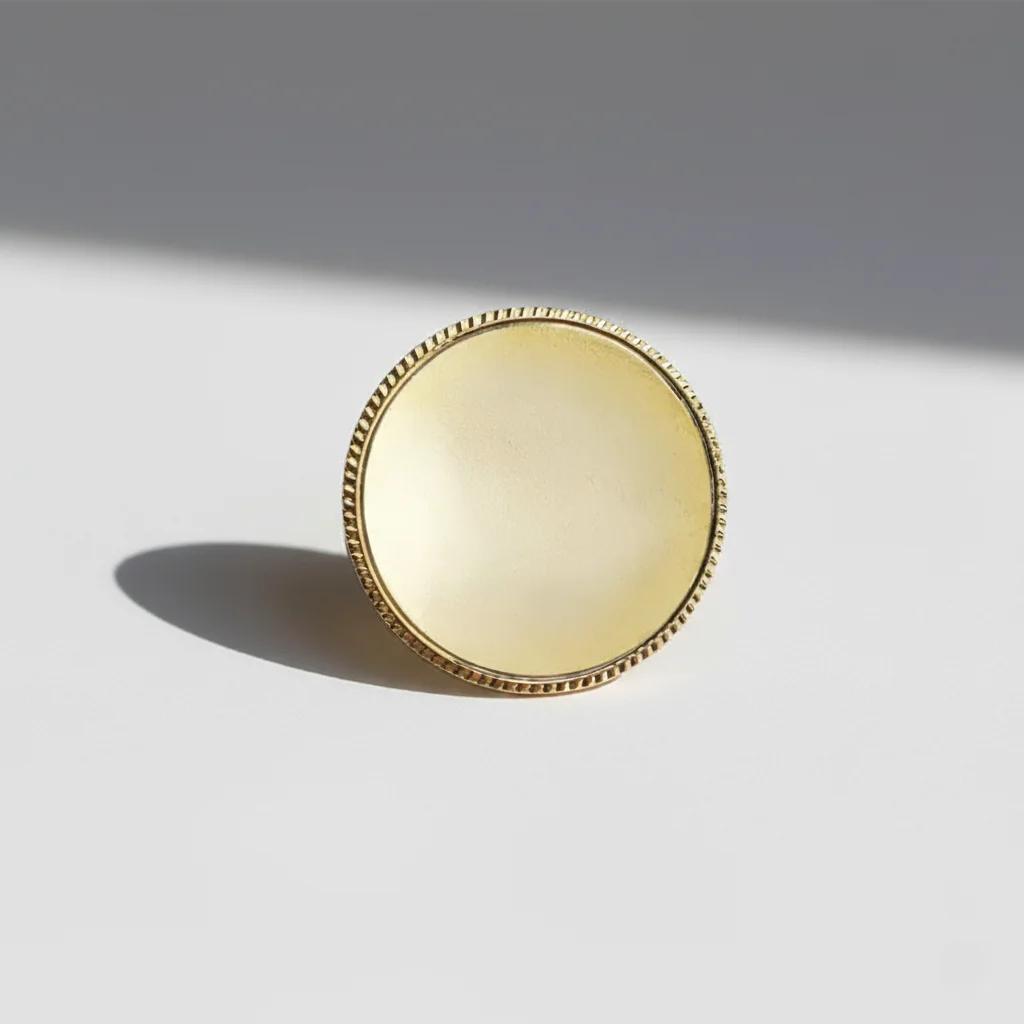 Rope Design Round Metal Badge