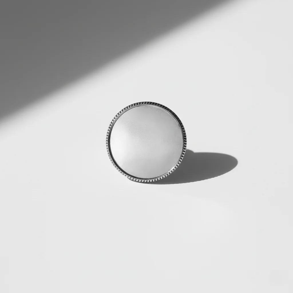 Rope Design Round Metal Badge