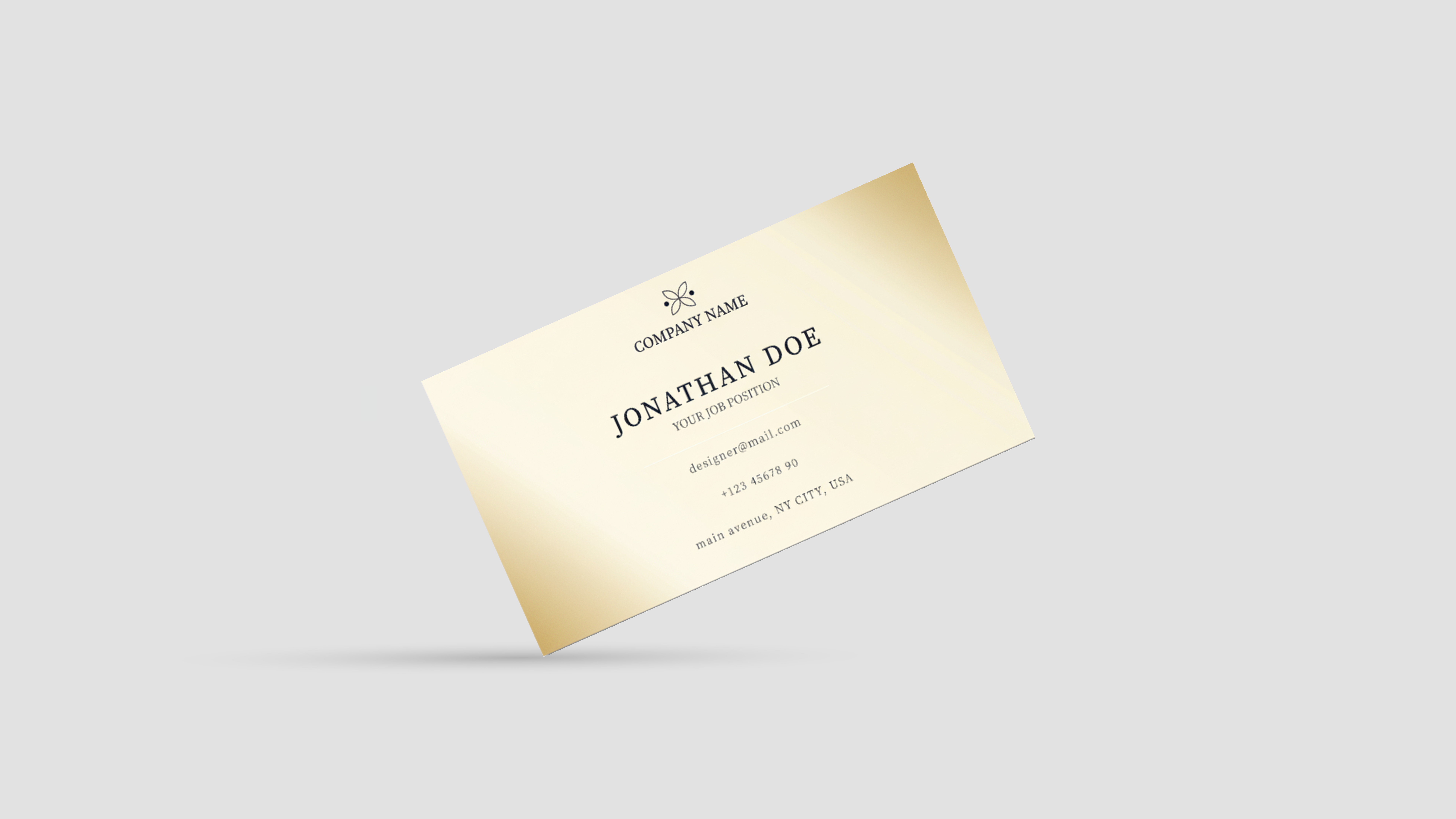 Ice Gold Paper Business Cards : Digital print