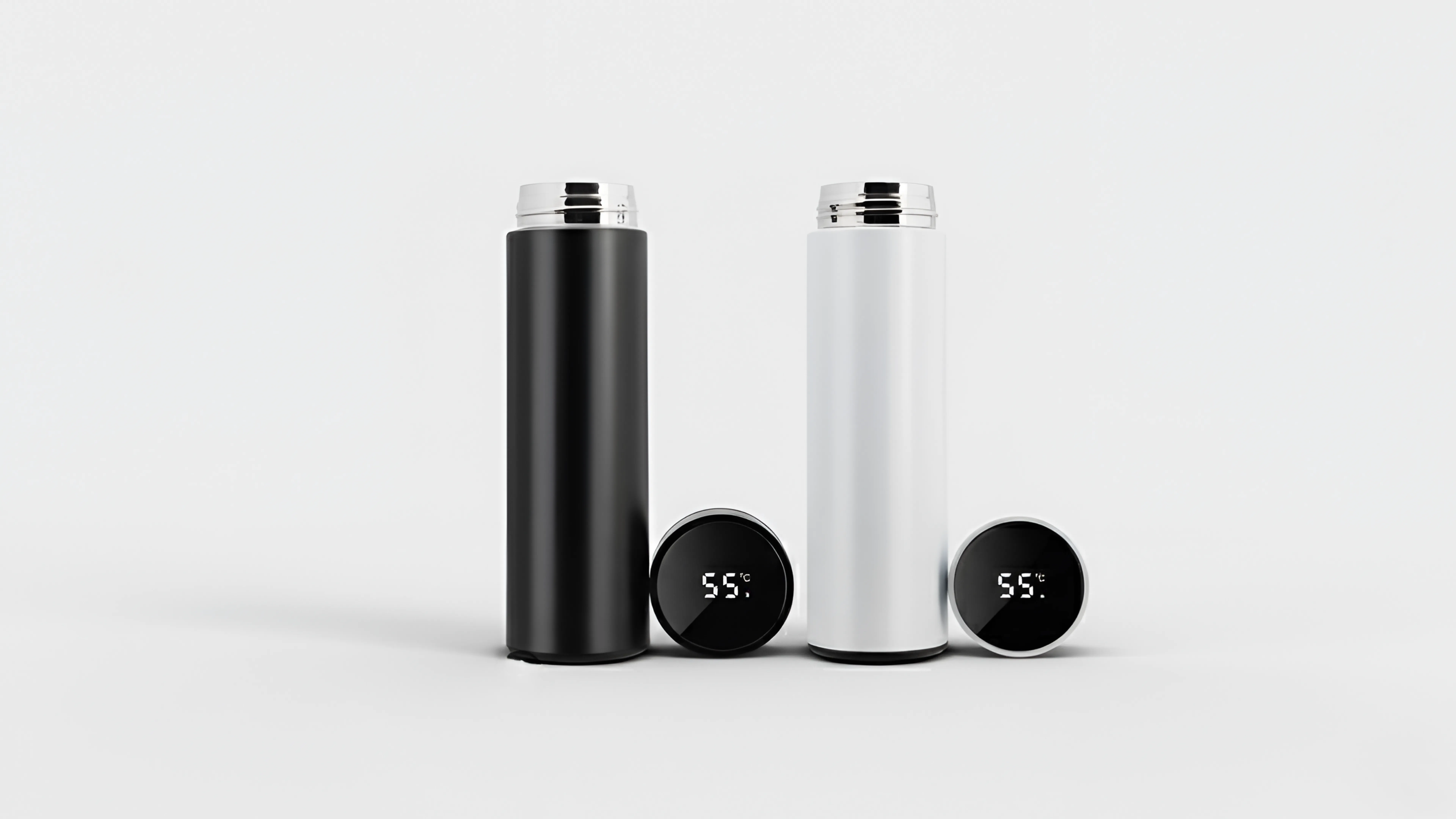 Smart temperature LED display bottle