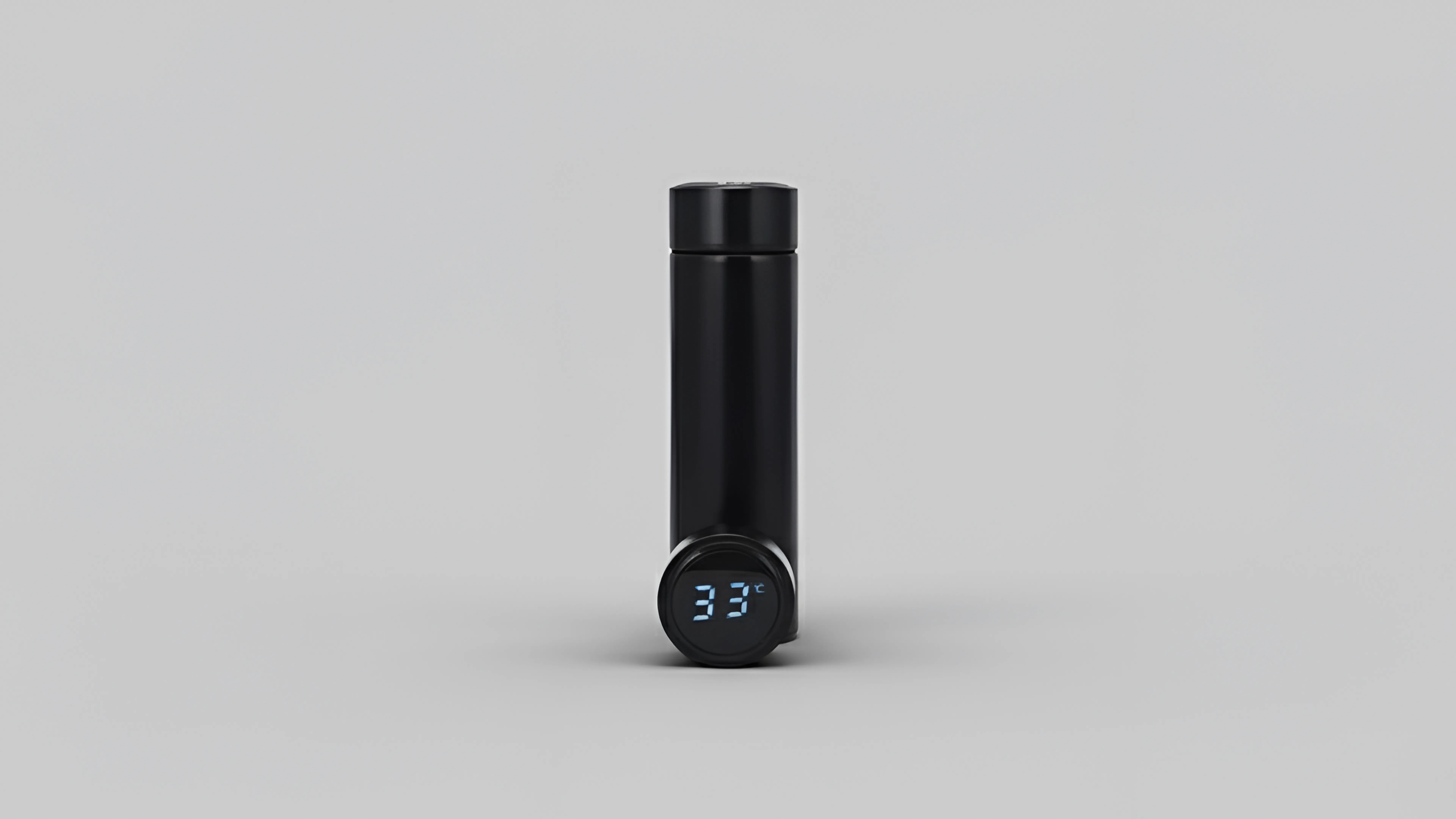 Smart temperature LED display bottle