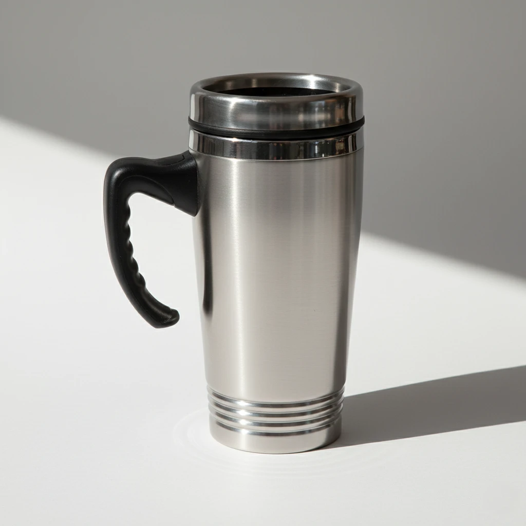 Stainless Steel Travel Mug with Handle