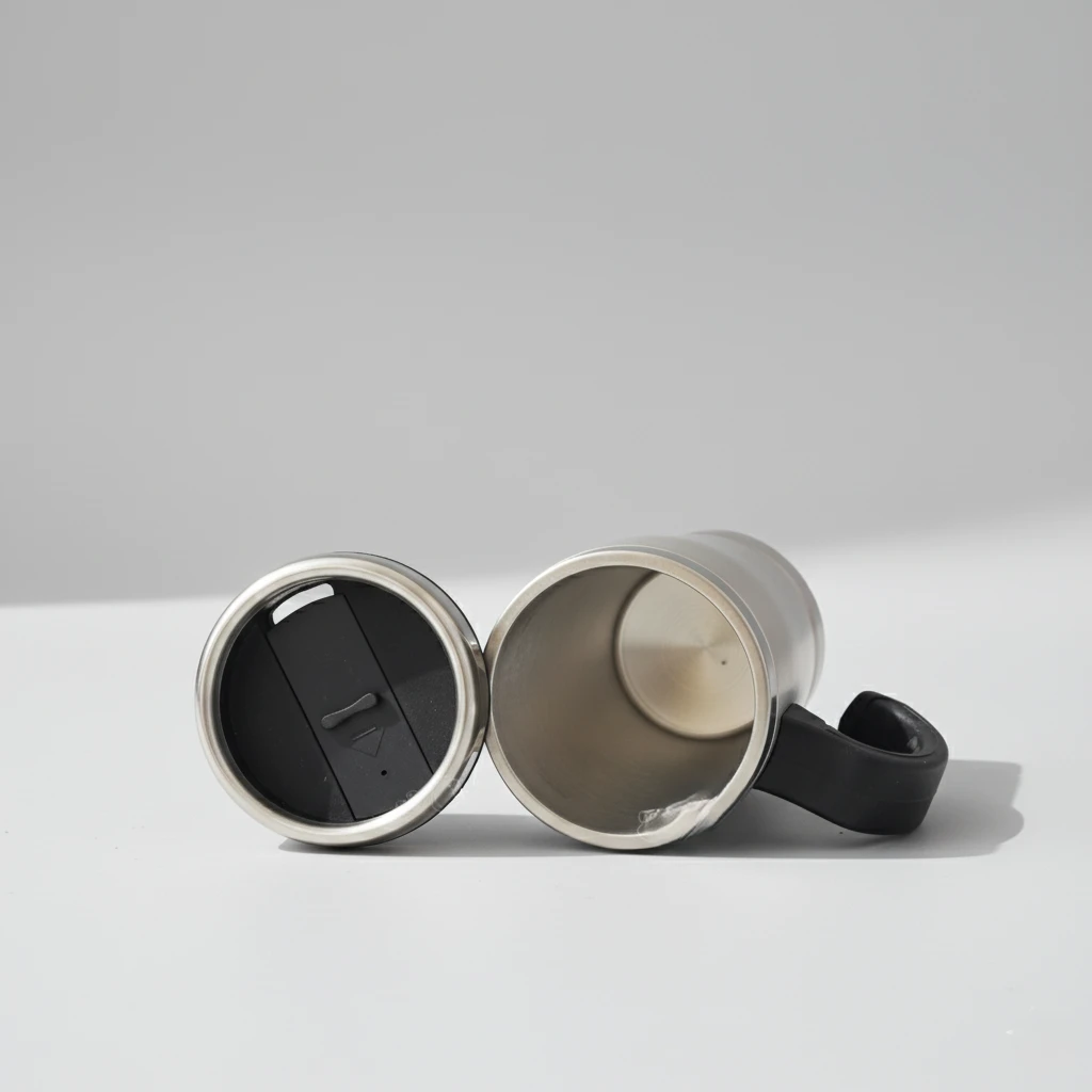 Stainless Steel Travel Mug with Handle