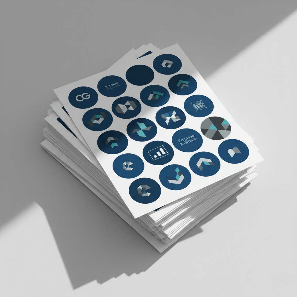 Stickers on Sheet