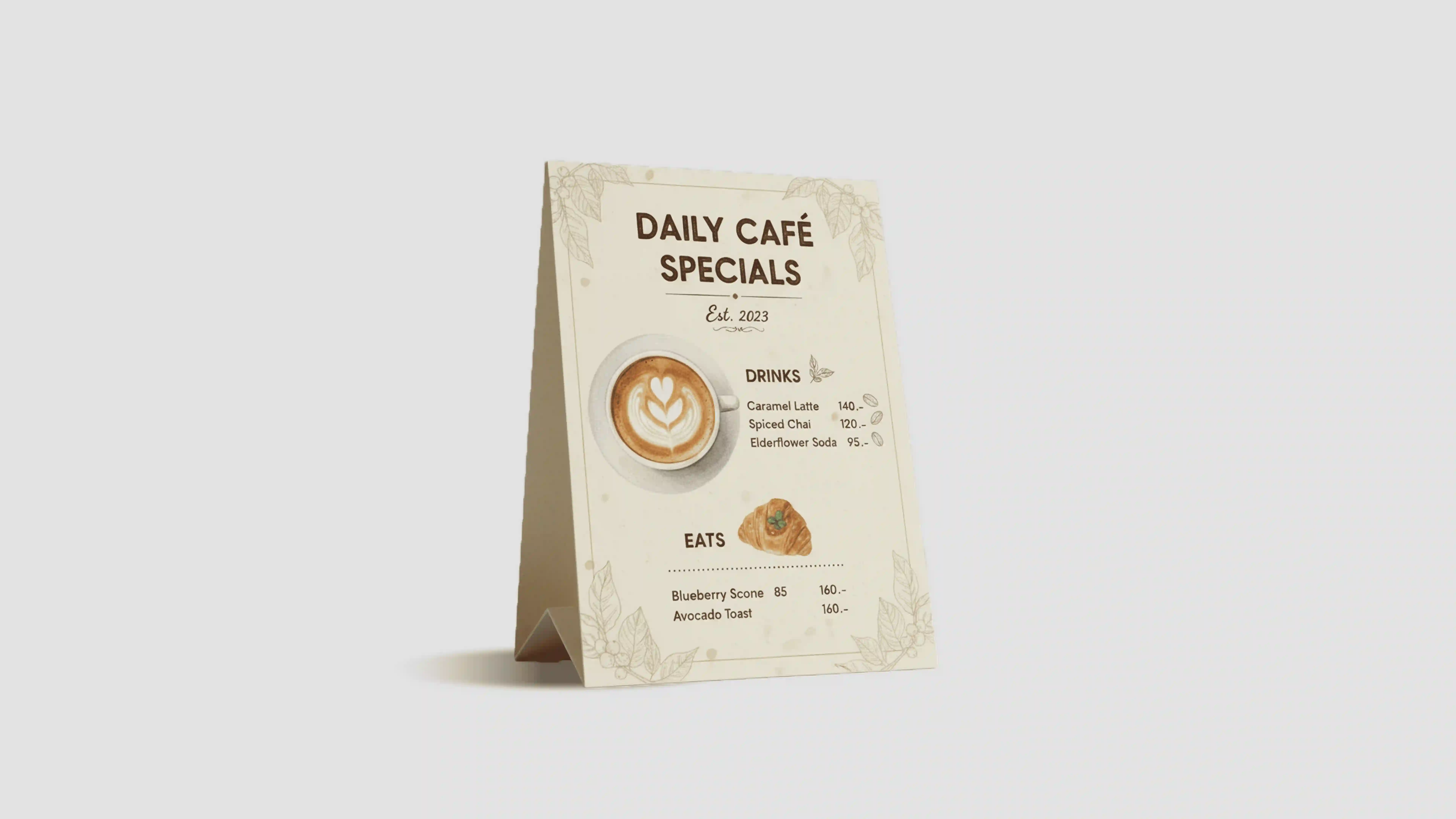 Table Tent : Digital Print