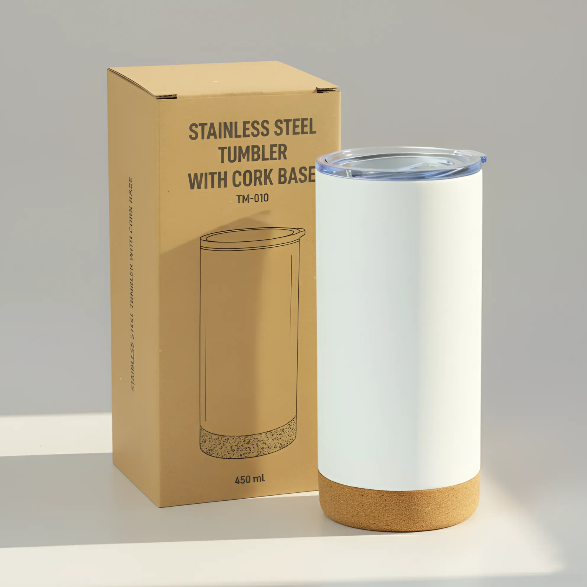 Travel Tumbler with Cork Base