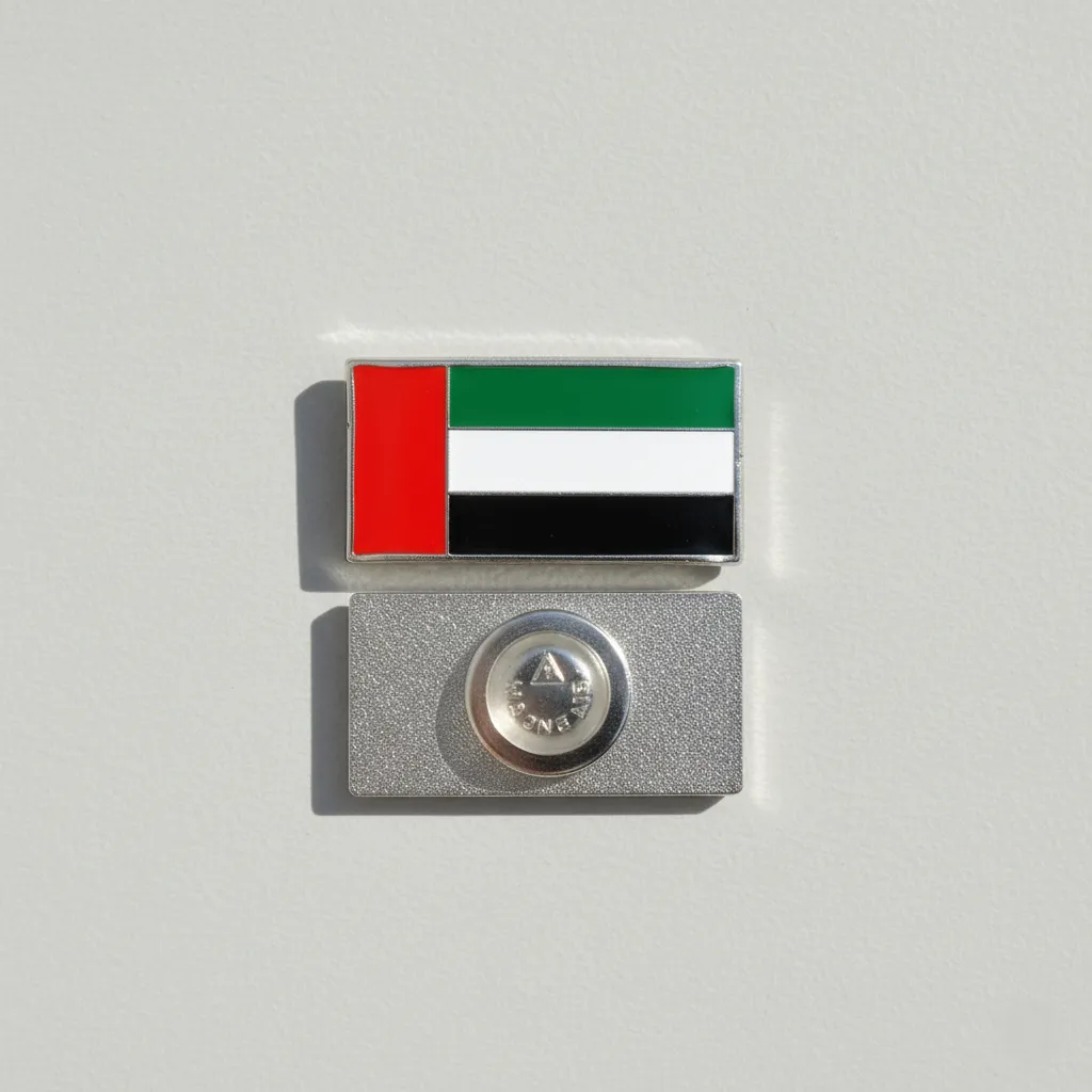 UAE Flag Metal Badge