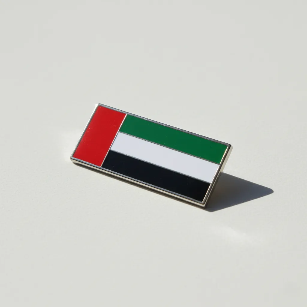 UAE Flag Metal Badge