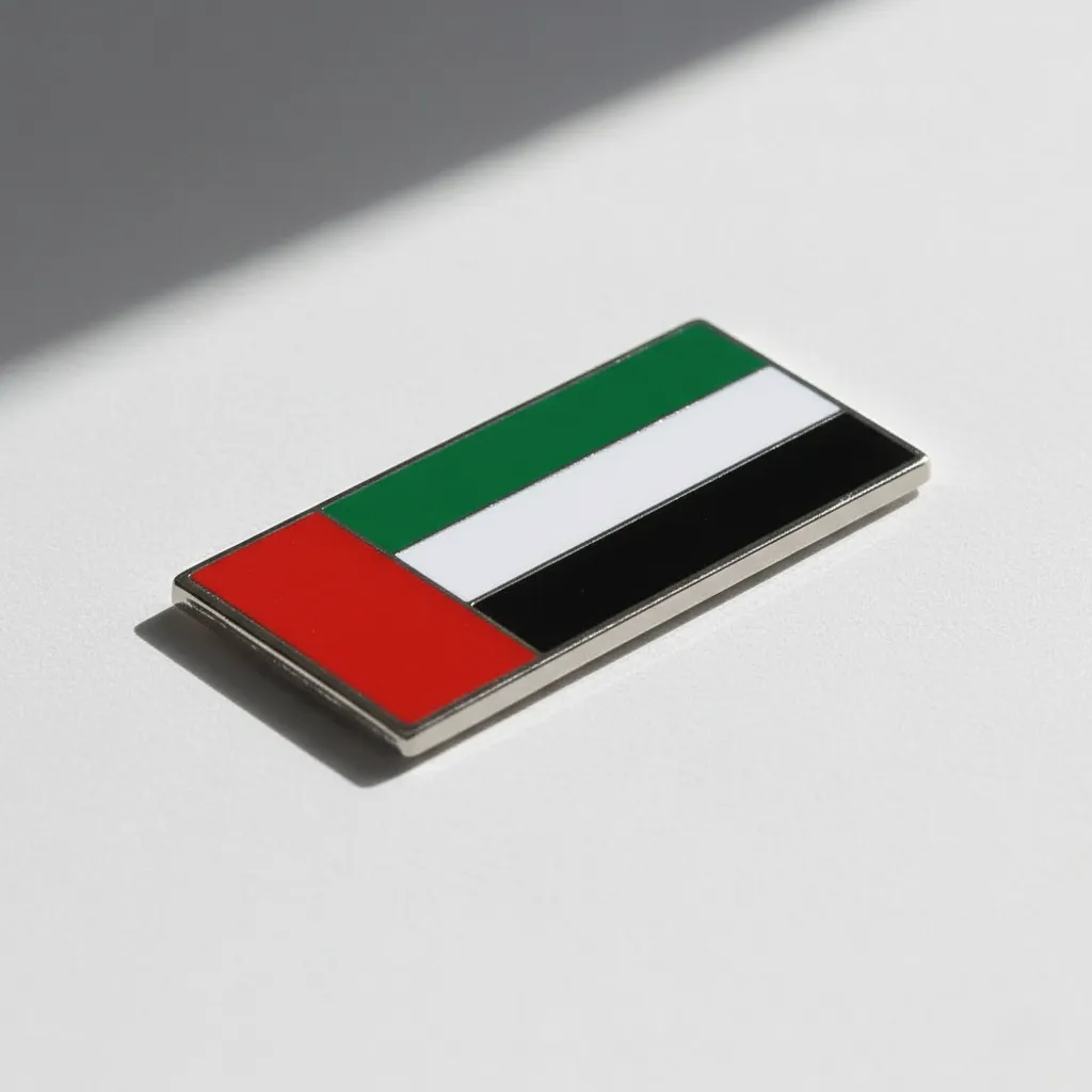 UAE Flag Metal Badge