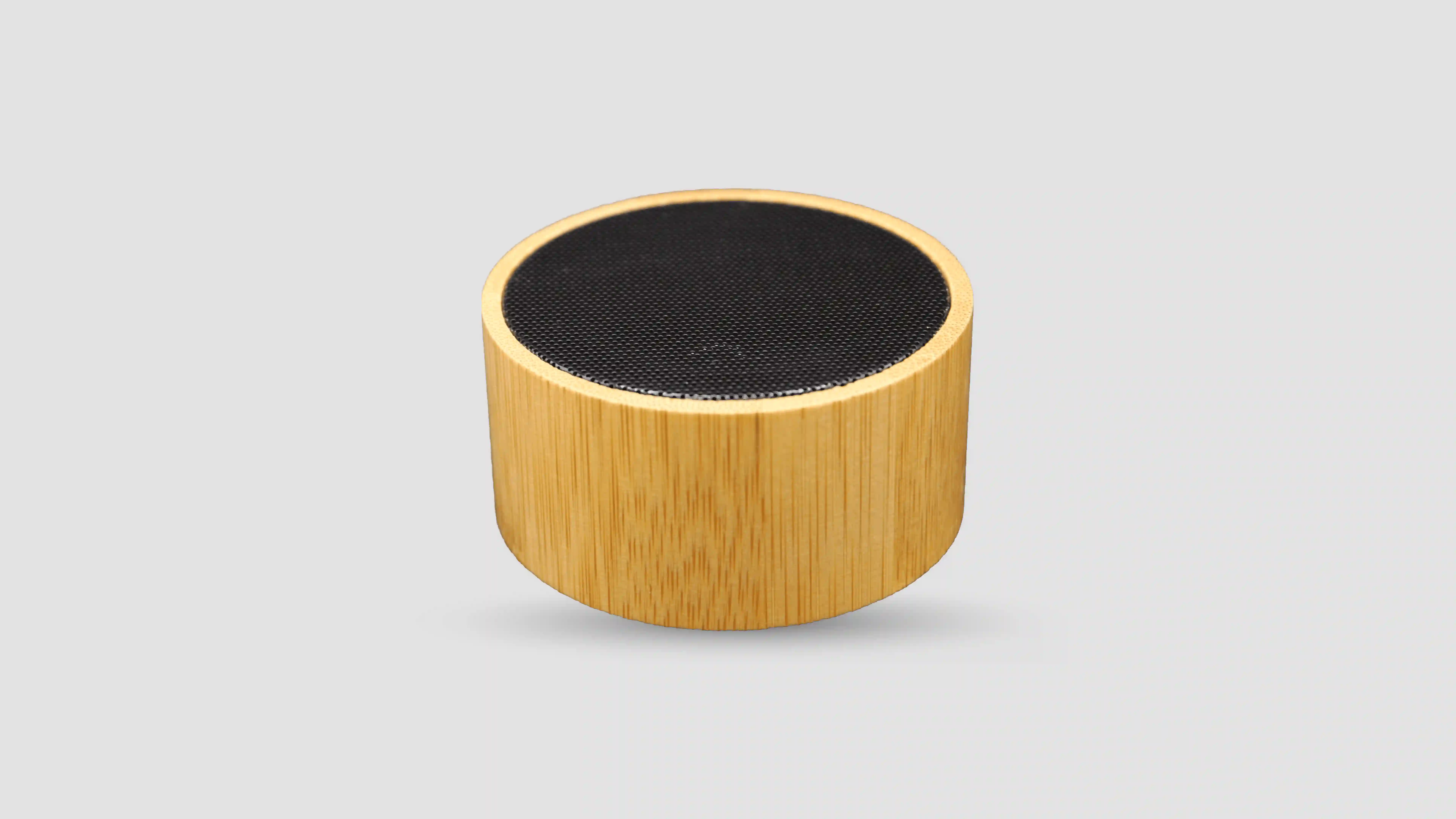 Bamboo Round Speaker