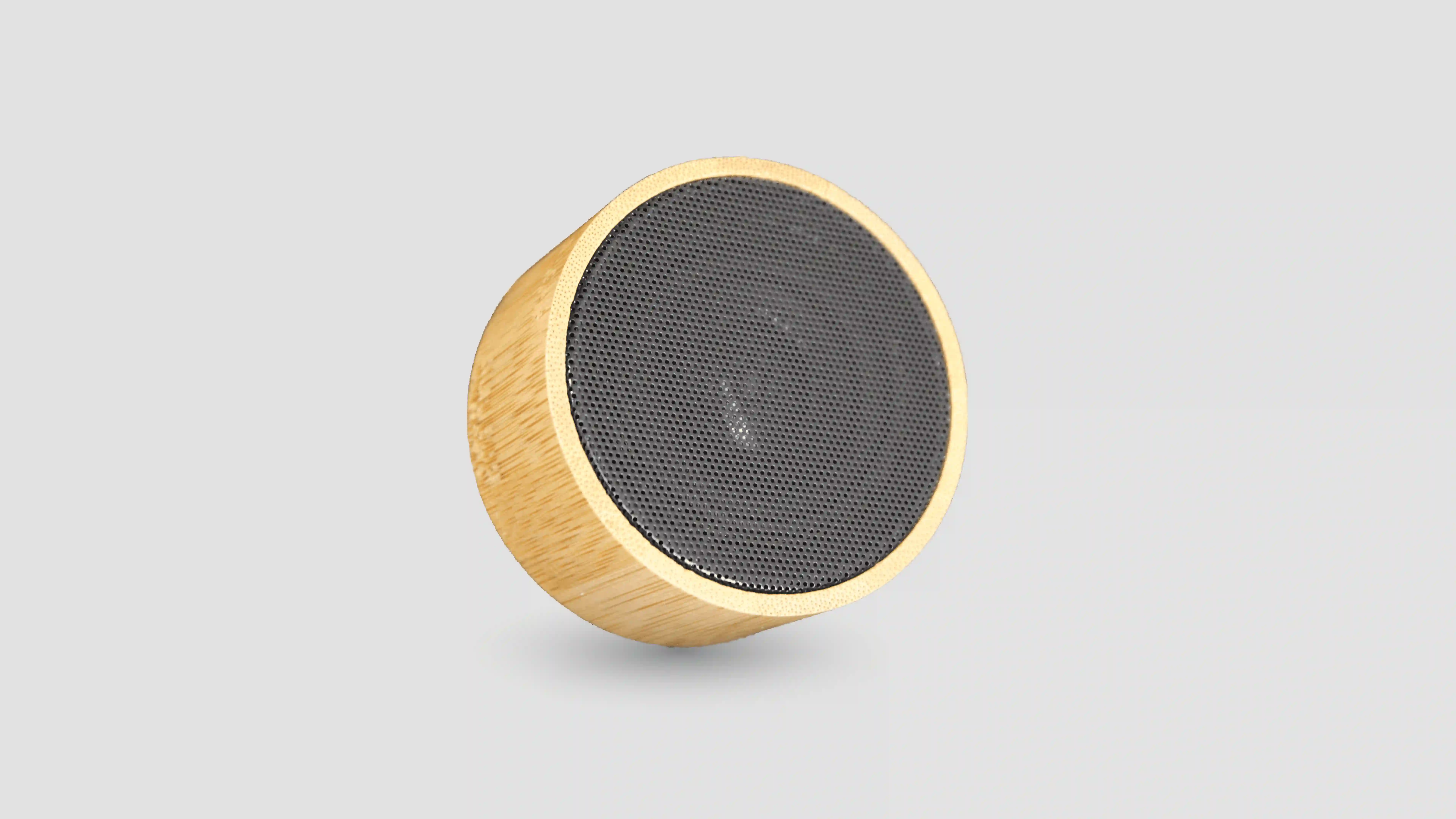 Bamboo Round Speaker