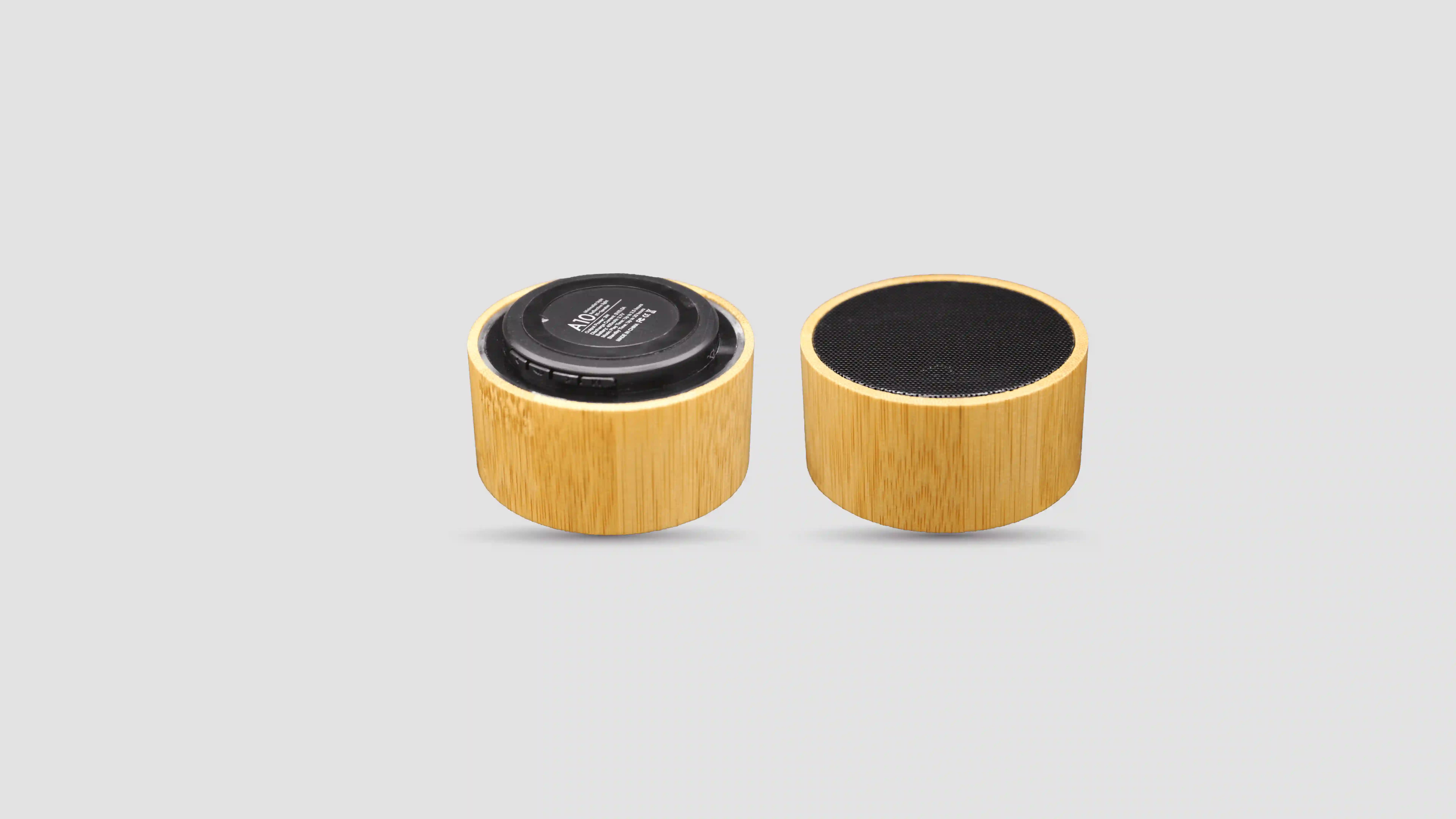 Bamboo Round Speaker